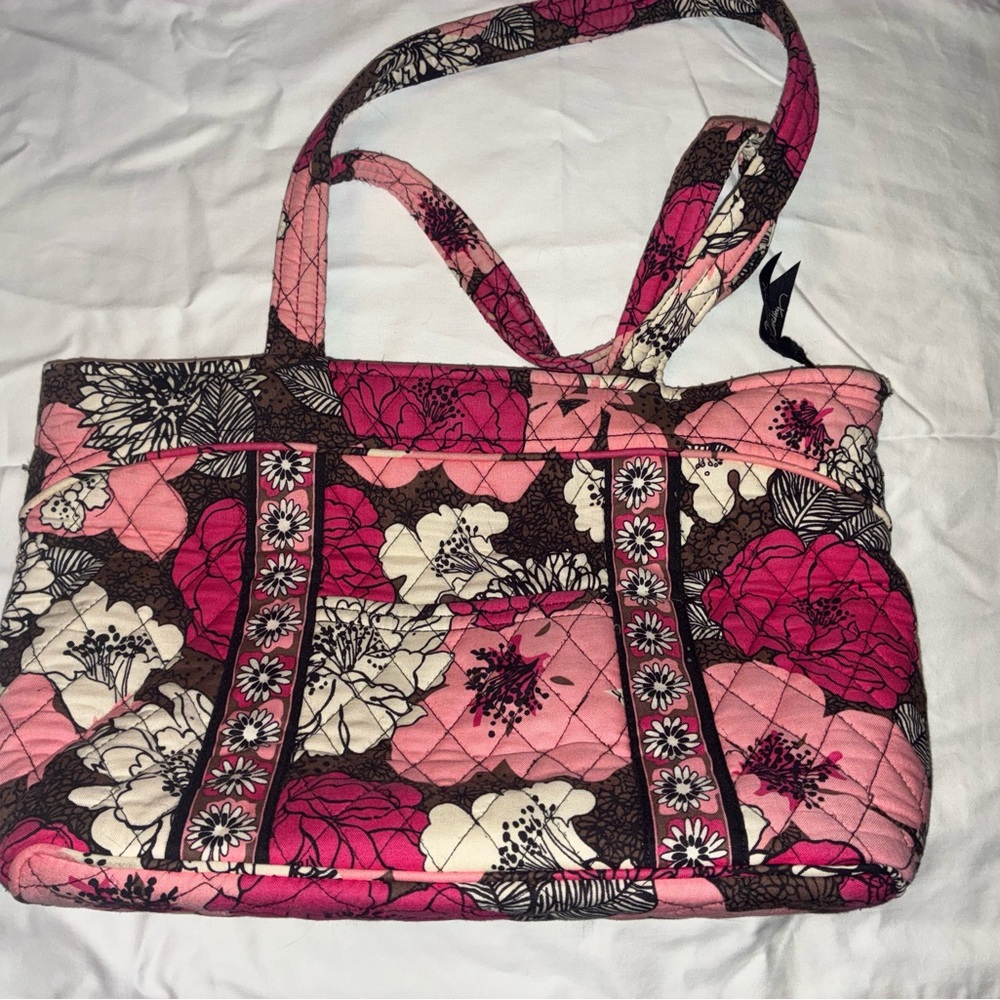 Vera Bradley Retired Mocha Bradley  Tote